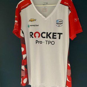 INDYCAR Simona De Silvestro Paretta Autosport #16 Moisture Wicking V-Neck Shirt